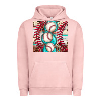 Pigment Salmon baseball leopard cowhide turquoise Urban Hoodie - JahusDesignShop