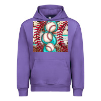 Tulip baseball leopard cowhide turquoise Urban Hoodie - JahusDesignShop