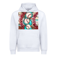 White baseball leopard cowhide turquoise Urban Hoodie - JahusDesignShop