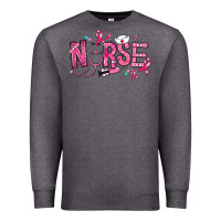 Charcoal Heather breast cancer nurse Premium Sweatshirt - RanaPortraitStore