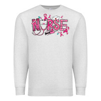 Oatmeal Heather breast cancer nurse Premium Sweatshirt - RanaPortraitStore