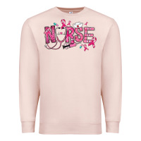 Pale Pink breast cancer nurse Premium Sweatshirt - RanaPortraitStore