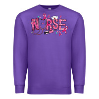 Purple breast cancer nurse Premium Sweatshirt - RanaPortraitStore