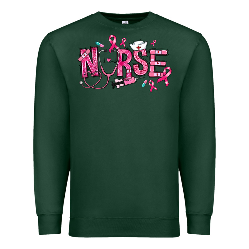 Breast Cancer Nurse Premium Sweatshirt by RanaPortraitStore | Teevron