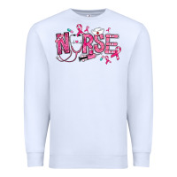 White breast cancer nurse Premium Sweatshirt - RanaPortraitStore