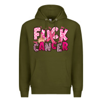 Army Green fuck cancer Premium Hoodie - JahusDesignShop