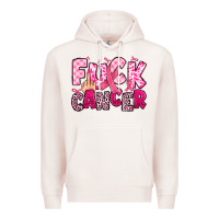 Pale Pink fuck cancer Premium Hoodie - JahusDesignShop