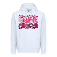 White fuck cancer Premium Hoodie - JahusDesignShop