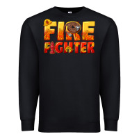 Black firefighter Premium Sweatshirt - texasbilliewilder