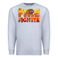 Heather Grey firefighter Premium Sweatshirt - texasbilliewilder