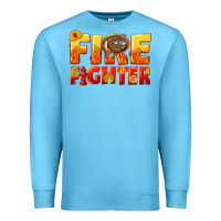 Ocean Blue firefighter Premium Sweatshirt - texasbilliewilder