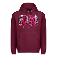 Burgundy breast cancer nurse Premium Hoodie - JahusDesignShop