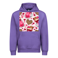 Tulip valentines day milkshake seamless pattern Urban Hoodie - BundleAndBundleShop
