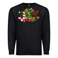 Black christmas joy elf Premium Sweatshirt - Zillion Design Studio