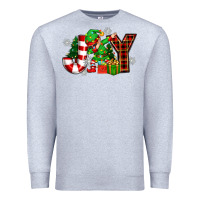 Heather Grey christmas joy elf Premium Sweatshirt - Zillion Design Studio
