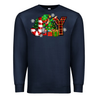Navy christmas joy elf Premium Sweatshirt - Zillion Design Studio