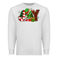 Oatmeal Heather christmas joy elf Premium Sweatshirt - Zillion Design Studio