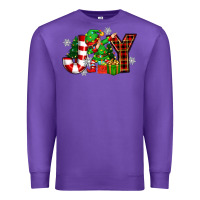 Purple christmas joy elf Premium Sweatshirt - Zillion Design Studio