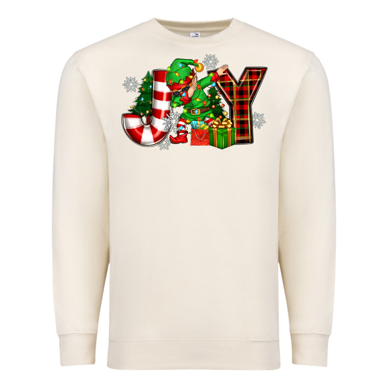 Christmas Joy Elf Premium Sweatshirt by Zillion Design Studio | Teevron