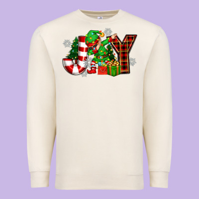 Christmas Joy Elf Premium Sweatshirt Designed By Zillion Design Studio