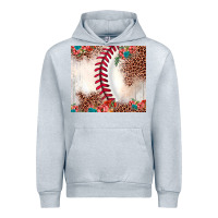 Heather Grey baseball leopard Urban Hoodie - JahusDesignShop
