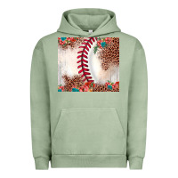 Pigment Oil Green baseball leopard Urban Hoodie - JahusDesignShop