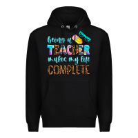 Black being a teacher makes my life complate Premium Hoodie - AdoDesignShop