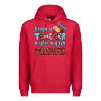 Cardinal being a teacher makes my life complate Premium Hoodie - AdoDesignShop