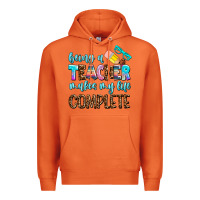Carrot being a teacher makes my life complate Premium Hoodie - AdoDesignShop