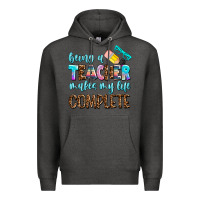 Charcoal Heather being a teacher makes my life complate Premium Hoodie - AdoDesignShop