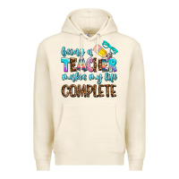 Tofu being a teacher makes my life complate Premium Hoodie - AdoDesignShop