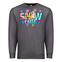 Charcoal Heather snow cute witc unicorn Premium Sweatshirt - Zillion Design Studio