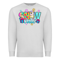 Dove Grey snow cute witc unicorn Premium Sweatshirt - Zillion Design Studio