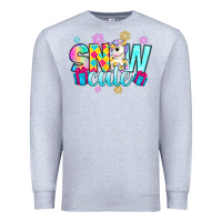 Heather Grey snow cute witc unicorn Premium Sweatshirt - Zillion Design Studio