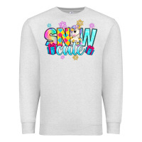 Oatmeal Heather snow cute witc unicorn Premium Sweatshirt - Zillion Design Studio