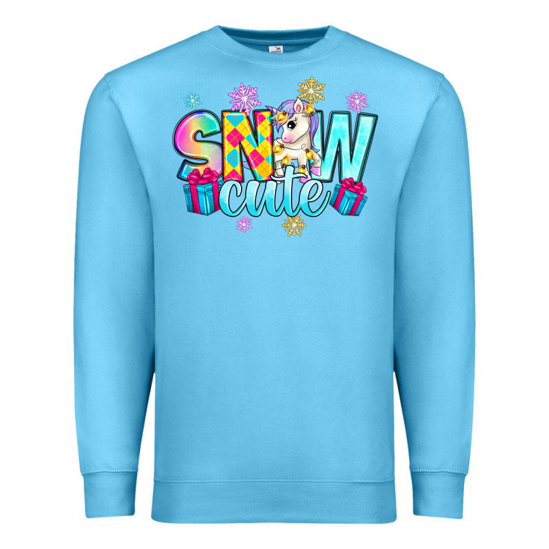 Snow Cute Witc Unicorn Premium Sweatshirt by Zillion Design Studio | Teevron