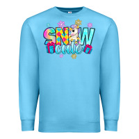 Ocean Blue snow cute witc unicorn Premium Sweatshirt - Zillion Design Studio