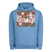 Pigment Pebble Blue baseball leopard Urban Hoodie - JahusDesignShop