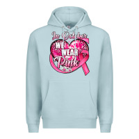 Blue Mist in october we wear pink heart Premium Hoodie - JahusDesignShop