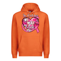 Carrot in october we wear pink heart Premium Hoodie - JahusDesignShop