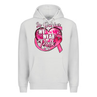 Dove Grey in october we wear pink heart Premium Hoodie - JahusDesignShop