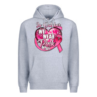 Heather Grey in october we wear pink heart Premium Hoodie - JahusDesignShop