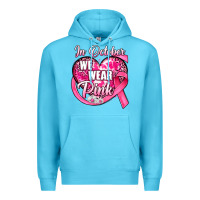 Ocean Blue in october we wear pink heart Premium Hoodie - JahusDesignShop
