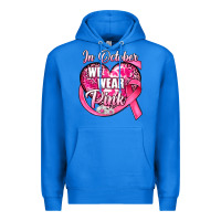 True Royal in october we wear pink heart Premium Hoodie - JahusDesignShop