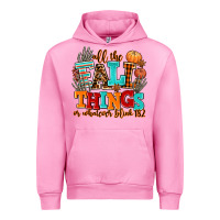 Fuchsia Pink all the fall thıngs or whatever Urban Hoodie - AdoDesignShop