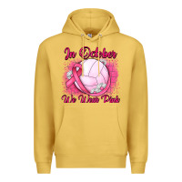 Antique Gold in october we wear pink breast cancer valleybal Premium Hoodie - JahusDesignShop