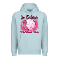 Blue Mist in october we wear pink breast cancer valleybal Premium Hoodie - JahusDesignShop