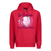 Cardinal in october we wear pink breast cancer valleybal Premium Hoodie - JahusDesignShop