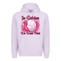 Lilac in october we wear pink breast cancer valleybal Premium Hoodie - JahusDesignShop