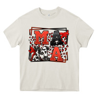Cream Wrestling mama red and black Heavy Core Tee - LillyAllenDesigns